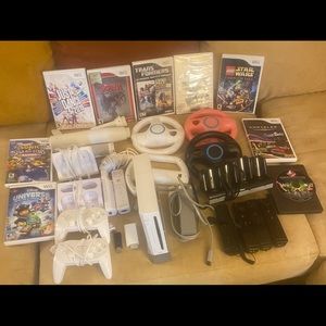 Nintendo Wii Video Game Console Accessories Bundle